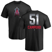 Men's Los Angeles Angels Gustavo Campero ＃51 Midnight Mascot T-Shirt - Black