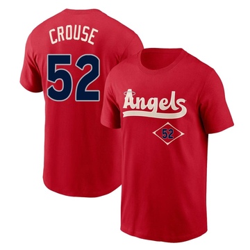 Men's Los Angeles Angels Hans Crouse ＃52 2022 City Connect Name & Number T-Shirt - Red