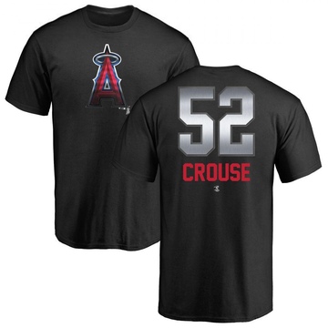 Men's Los Angeles Angels Hans Crouse ＃52 Midnight Mascot T-Shirt - Black