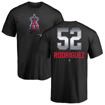 Men's Los Angeles Angels Luis Rodriguez ＃52 Midnight Mascot T-Shirt - Black