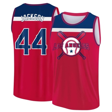 Men's Los Angeles Angels Reggie Jackson ＃44 Legend Baseball Tank Top - Red/Navy