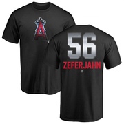 Men's Los Angeles Angels Ryan Zeferjahn ＃56 Midnight Mascot T-Shirt - Black