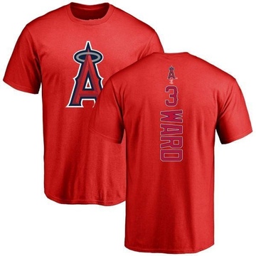 Men's Los Angeles Angels Taylor Ward ＃3 Backer T-Shirt - Red