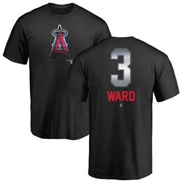 Men's Los Angeles Angels Taylor Ward ＃3 Midnight Mascot T-Shirt - Black