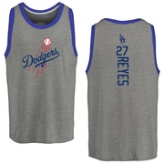 Men's Los Angeles Dodgers Alex Reyes ＃27 Backer Tank Top Ash