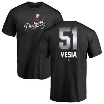 Men's Los Angeles Dodgers Alex Vesia ＃51 Midnight Mascot T-Shirt - Black