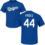 Men's Los Angeles Dodgers Andy Pages ＃44 Roster Name & Number T-Shirt - Royal