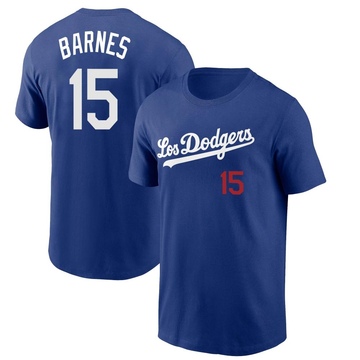 Men's Los Angeles Dodgers Austin Barnes ＃15 2022 City Connect Name & Number T-Shirt - Royal