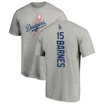 Men's Los Angeles Dodgers Austin Barnes ＃15 Backer T-Shirt Ash