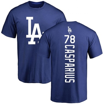 Men's Los Angeles Dodgers Ben Casparius ＃78 Backer T-Shirt - Royal