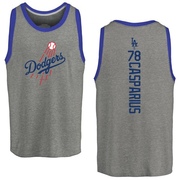 Men's Los Angeles Dodgers Ben Casparius ＃78 Backer Tank Top Ash