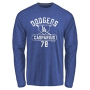 Men's Los Angeles Dodgers Ben Casparius ＃78 Base Runner Long Sleeve T-Shirt - Royal