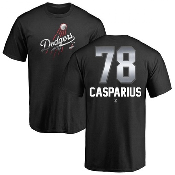 Men's Los Angeles Dodgers Ben Casparius ＃78 Midnight Mascot T-Shirt - Black