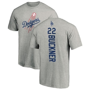 Men's Los Angeles Dodgers Bill Buckner ＃22 Backer T-Shirt Ash