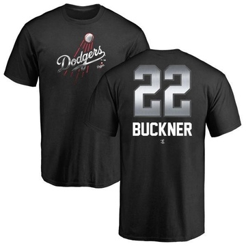 Men's Los Angeles Dodgers Bill Buckner ＃22 Midnight Mascot T-Shirt - Black