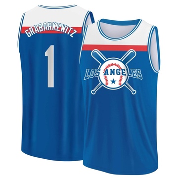 Men's Los Angeles Dodgers Billy Grabarkewitz ＃1 Legend Baseball Tank Top - Royal/White