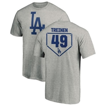 Men's Los Angeles Dodgers Blake Treinen ＃49 RBI T-Shirt Heathered - Gray