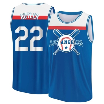 Men's Los Angeles Dodgers Brett Butler ＃22 Legend Baseball Tank Top - Royal/White