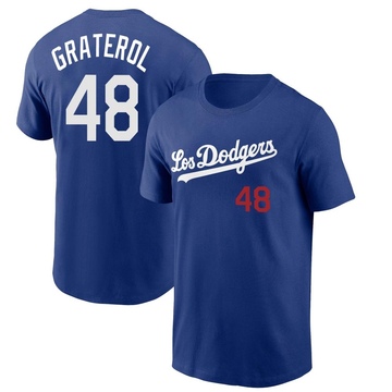 Men's Los Angeles Dodgers Brusdar Graterol ＃48 2022 City Connect Name & Number T-Shirt - Royal