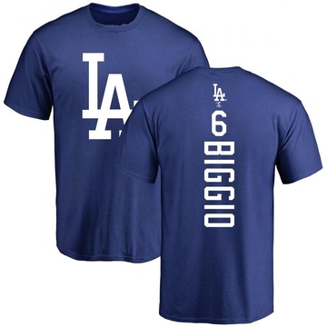 Men's Los Angeles Dodgers Cavan Biggio ＃6 Backer T-Shirt - Royal