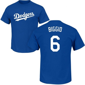 Men's Los Angeles Dodgers Cavan Biggio ＃6 Roster Name & Number T-Shirt - Royal