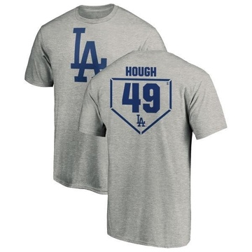 Men's Los Angeles Dodgers Charlie Hough ＃49 RBI T-Shirt Heathered - Gray