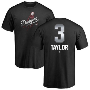 Men's Los Angeles Dodgers Chris Taylor ＃3 Midnight Mascot T-Shirt - Black