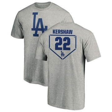 Men's Los Angeles Dodgers Clayton Kershaw ＃22 RBI T-Shirt Heathered - Gray