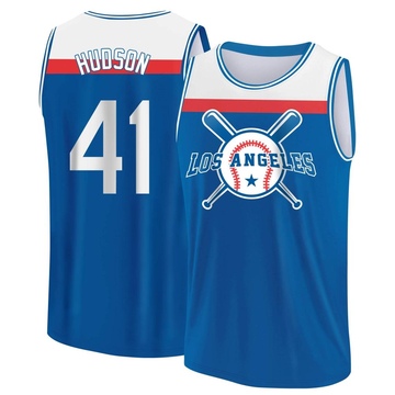 Men's Los Angeles Dodgers Daniel Hudson ＃41 Legend Baseball Tank Top - Royal/White