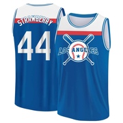 Men's Los Angeles Dodgers Darryl Strawberry ＃44 Legend Baseball Tank Top - Royal/White