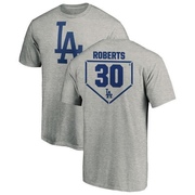 Men's Los Angeles Dodgers Dave Roberts ＃30 RBI T-Shirt Heathered - Gray