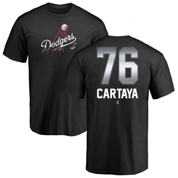 Men's Los Angeles Dodgers Diego Cartaya ＃76 Midnight Mascot T-Shirt - Black