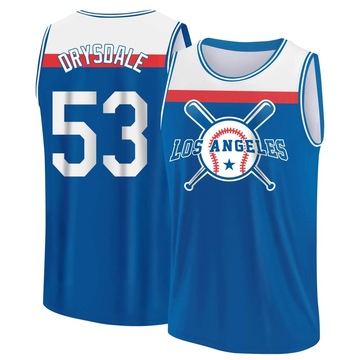 Men's Los Angeles Dodgers Don Drysdale ＃53 Legend Baseball Tank Top - Royal/White