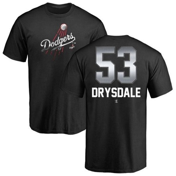 Men's Los Angeles Dodgers Don Drysdale ＃53 Midnight Mascot T-Shirt - Black