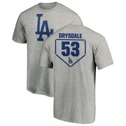 Men's Los Angeles Dodgers Don Drysdale ＃53 RBI T-Shirt Heathered - Gray