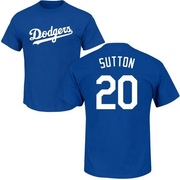 Men's Los Angeles Dodgers Don Sutton ＃20 Roster Name & Number T-Shirt - Royal