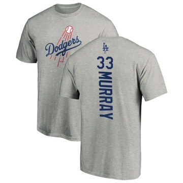 Men's Los Angeles Dodgers Eddie Murray ＃33 Backer T-Shirt Ash