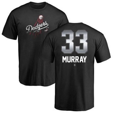 Men's Los Angeles Dodgers Eddie Murray ＃33 Midnight Mascot T-Shirt - Black