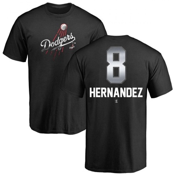 Men's Los Angeles Dodgers Enrique Hernandez ＃8 Midnight Mascot T-Shirt - Black