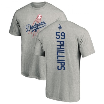 Men's Los Angeles Dodgers Evan Phillips ＃59 Backer T-Shirt Ash