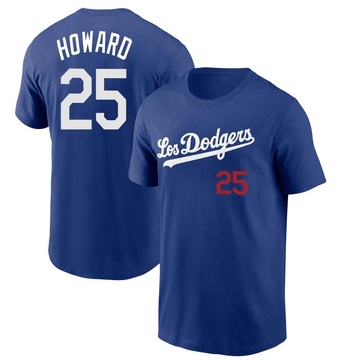 Men's Los Angeles Dodgers Frank Howard ＃25 2022 City Connect Name & Number T-Shirt - Royal