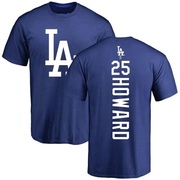 Men's Los Angeles Dodgers Frank Howard ＃25 Backer T-Shirt - Royal