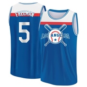 Men's Los Angeles Dodgers Freddie Freeman ＃5 Legend Baseball Tank Top - Royal/White