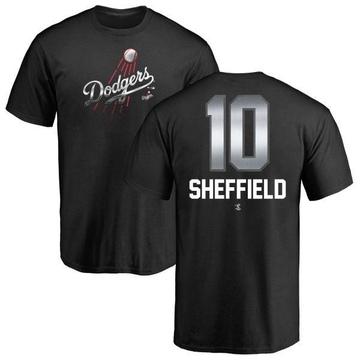 Men's Los Angeles Dodgers Gary Sheffield ＃10 Midnight Mascot T-Shirt - Black