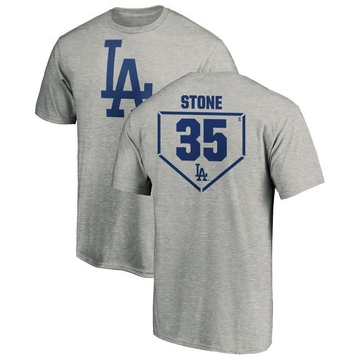 Men's Los Angeles Dodgers Gavin Stone ＃35 RBI T-Shirt Heathered - Gray