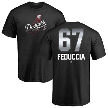 Men's Los Angeles Dodgers Hunter Feduccia ＃67 Midnight Mascot T-Shirt - Black