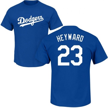 Men's Los Angeles Dodgers Jason Heyward ＃23 Roster Name & Number T-Shirt - Royal