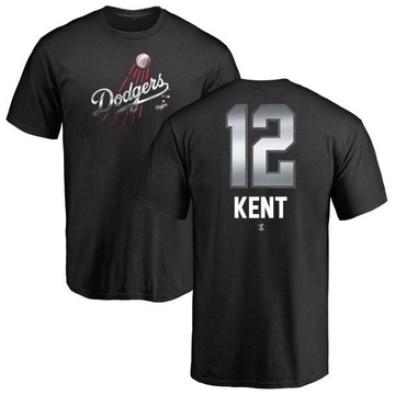 Men's Los Angeles Dodgers Jeff Kent ＃12 Midnight Mascot T-Shirt - Black