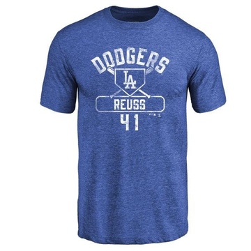 Men's Los Angeles Dodgers Jerry Reuss ＃41 Base Runner T-Shirt - Royal