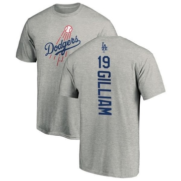 Men's Los Angeles Dodgers Jim Gilliam ＃19 Backer T-Shirt Ash